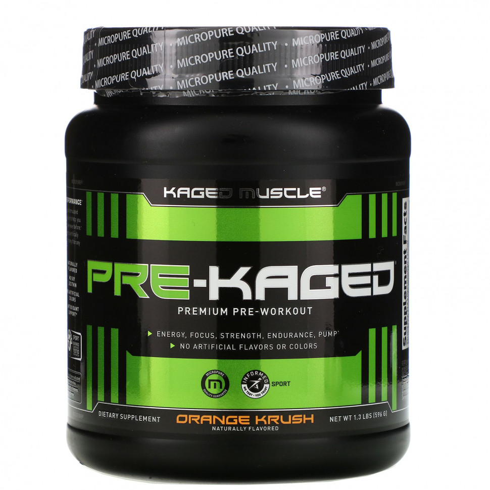   (Iherb) Kaged Muscle, PRE-KAGED,   ,  , 1,3  (596 )    -     , -, 