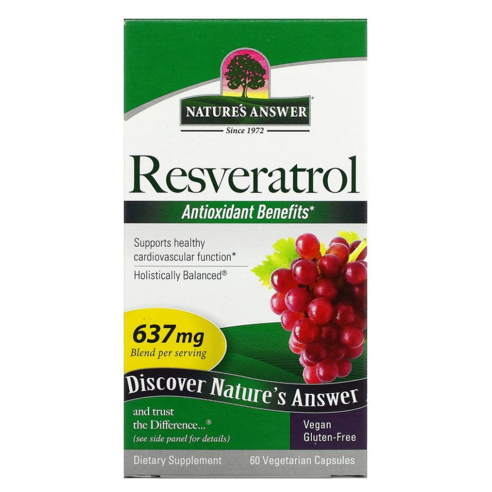 ���� ������ (Iherb) Nature's Answer, �����������, 637 ��, 60 �������������� ������, ������ �� 5130 ���