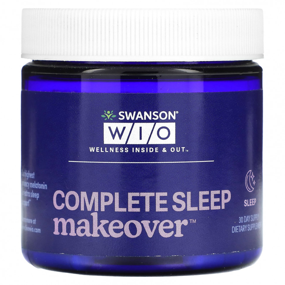   (Iherb) Swanson WIO, Complete Sleep Makeover, Sleep, 30-     -     , -, 