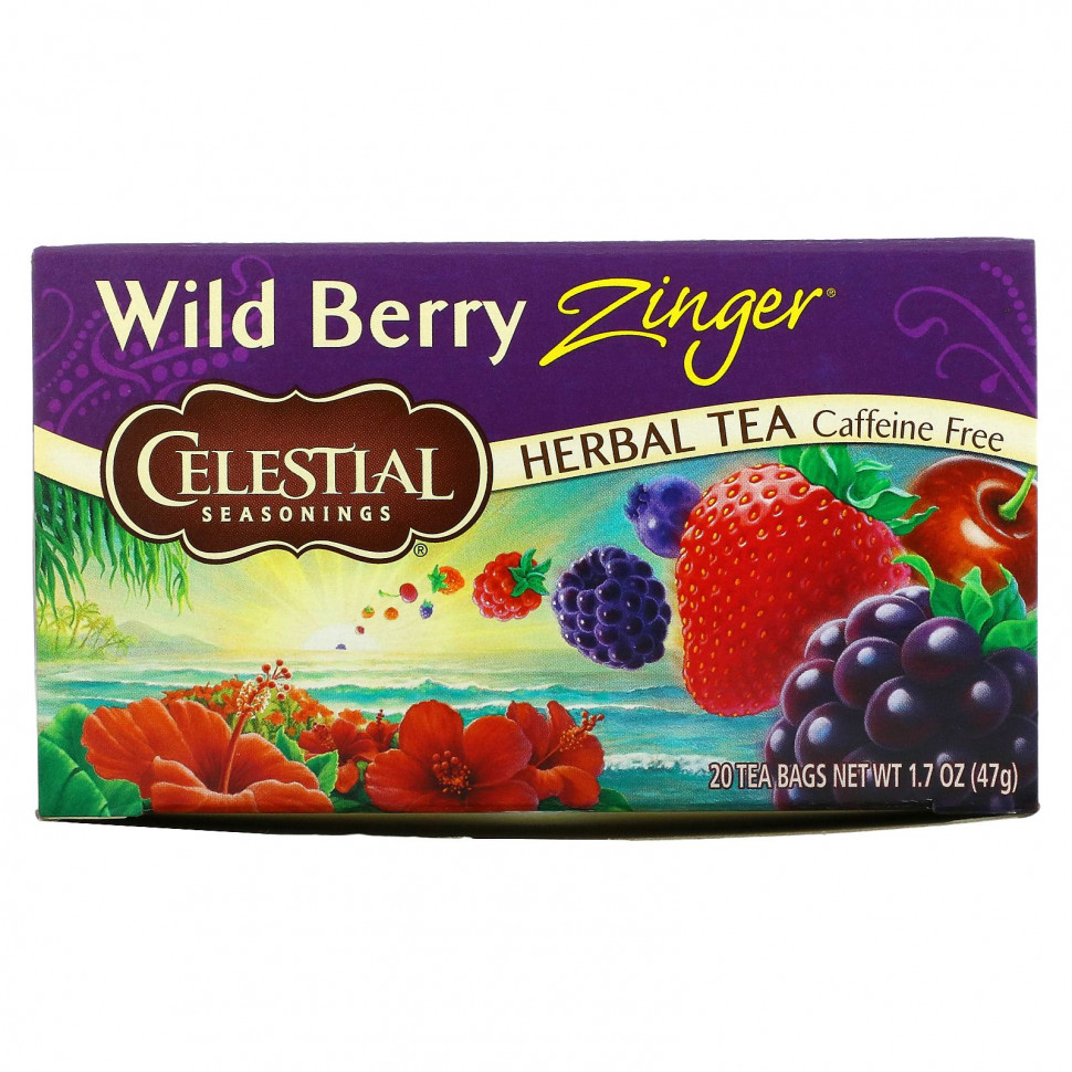���� ������ (Iherb) Celestial Seasonings, �������� ���, ��� �������, ������ ����� ������, 20 ������ ���������, 1,7 ����� (47 �), ������ �� 990 ���