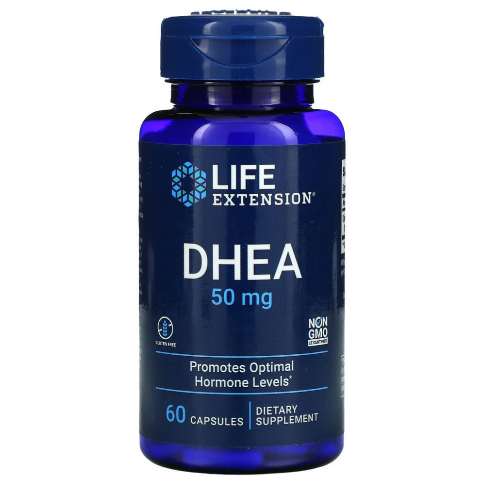 ���� ������ (Iherb) Life Extension, DHEA, 50 ��, 60 ������, ������ �� 2140 ���