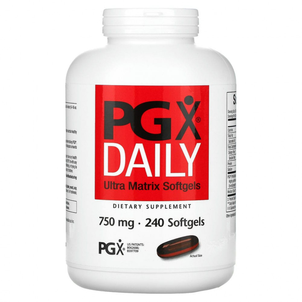 ���� ������ (Iherb) Natural Factors, PGX Daily, ������ ����������� ������� � �������� ������������� ��������, 750 ��, 240 ������ ����������� ������, ������ �� 8570 ���