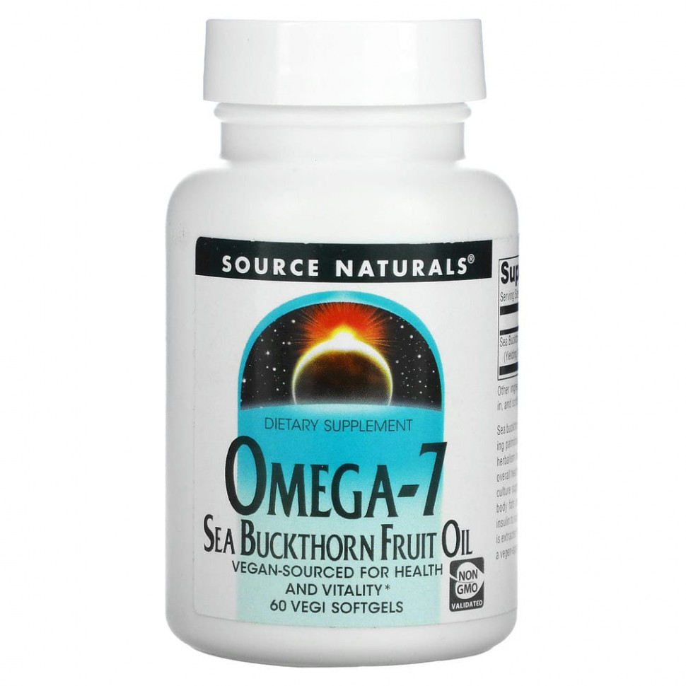 ���� ������ (Iherb) Source Naturals, Omega-7, ����� ������ ��������, 60 �������������� ������ ��������, ������ �� 3140 ���