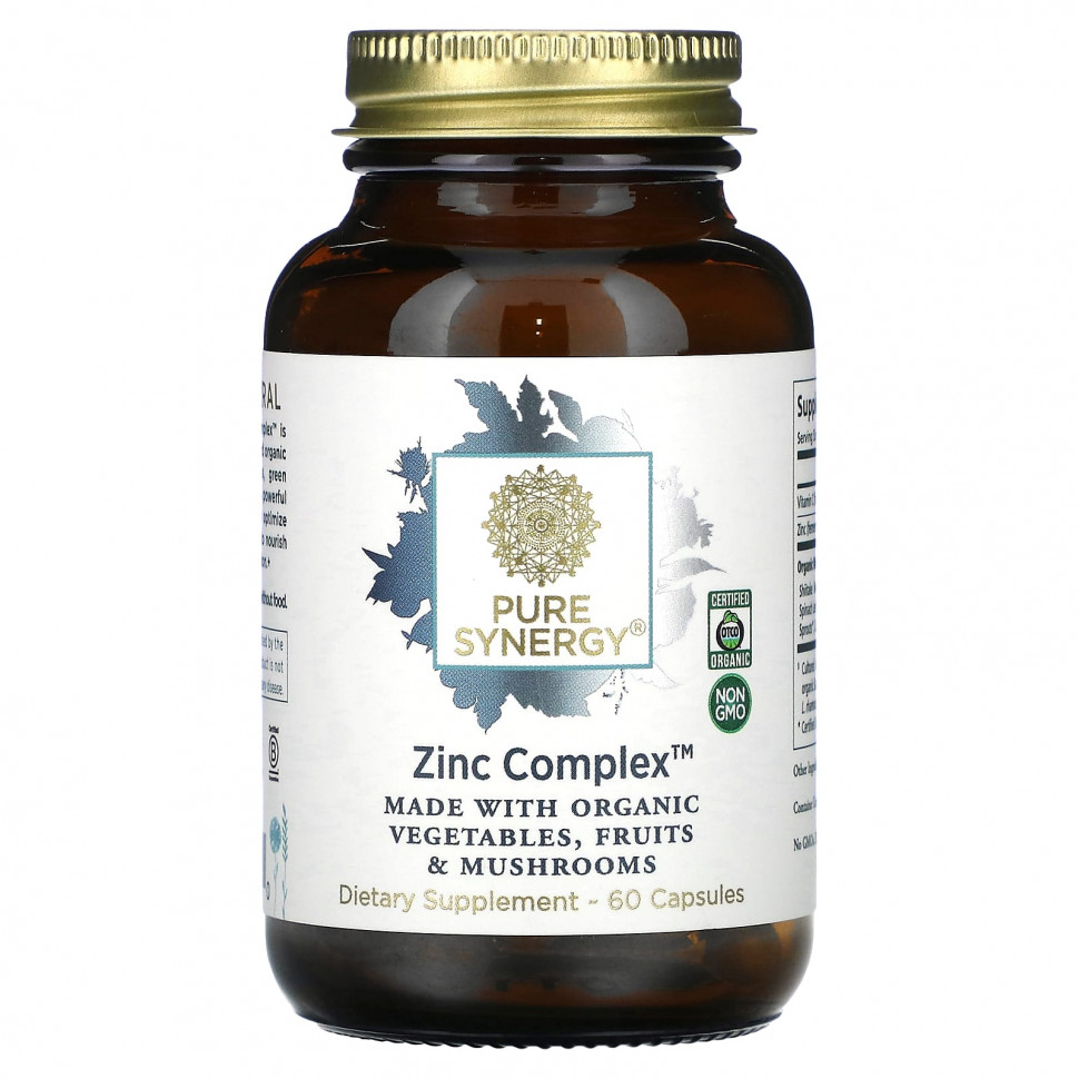 ���� ������ (Iherb) Pure Synergy, Zinc Complex, 60 ������, ������ �� 4950 ���