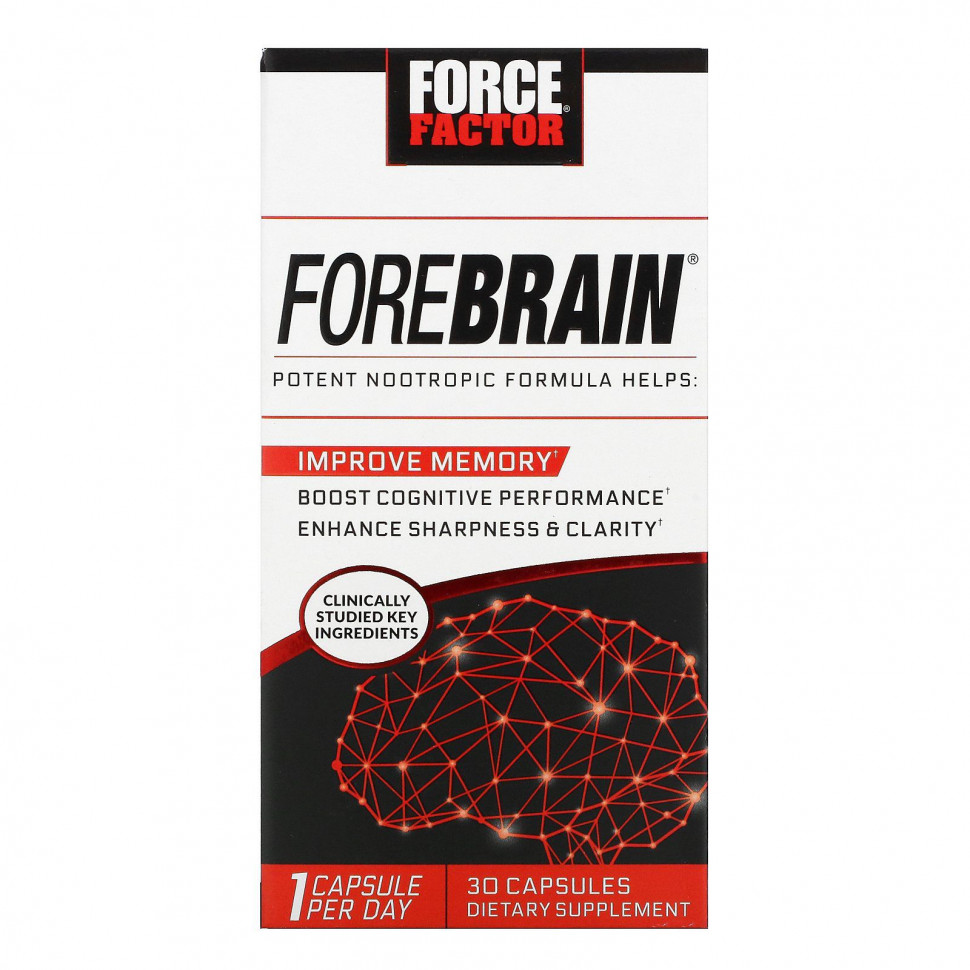 ���� ������ (Iherb) Force Factor, Forebrain, 30 ������, ������ �� 4020 ���