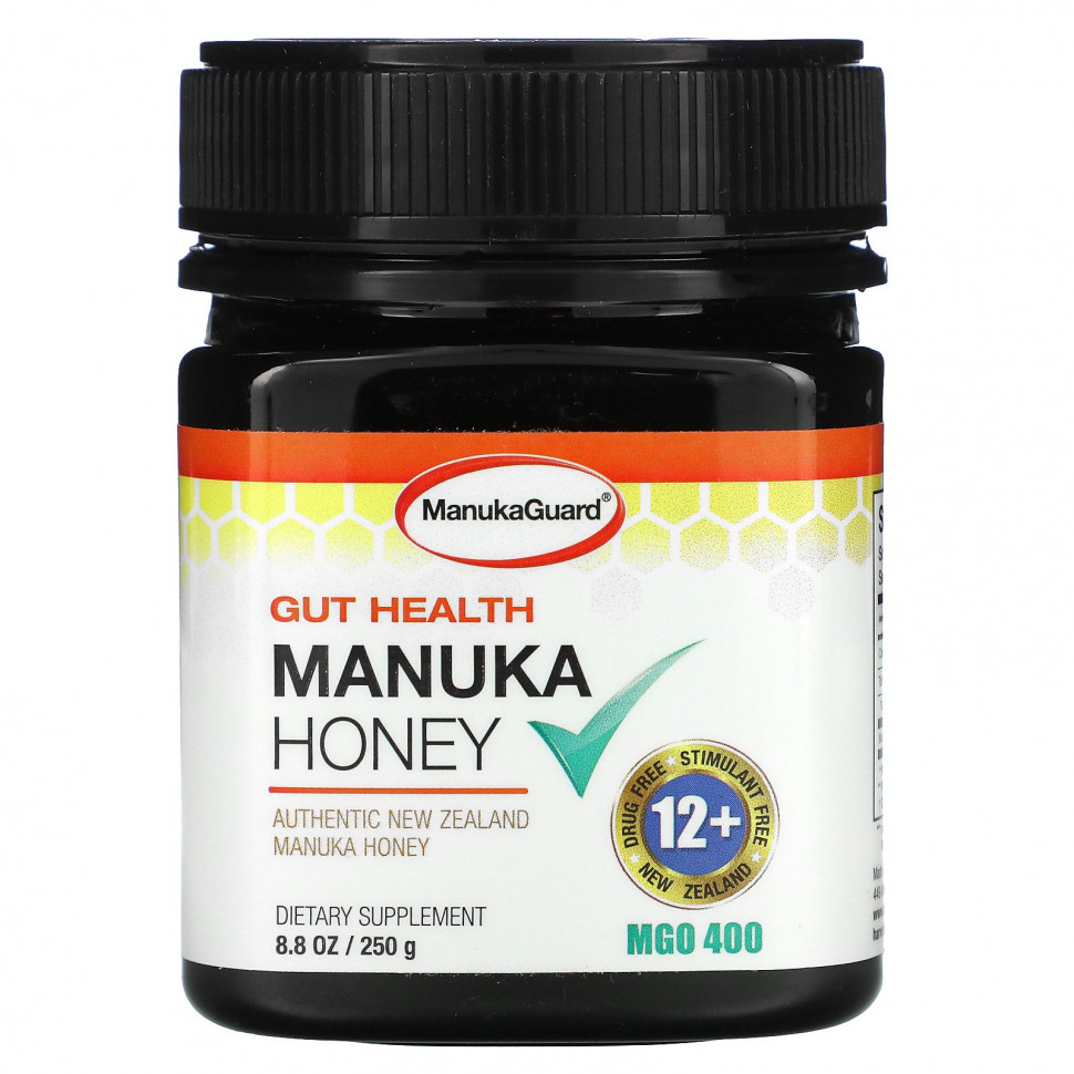 ���� ������ (Iherb) ManukaGuard, Gut Health, ��� ������, 400 MGO, 250 � (8,8 �����), ������ �� 7190 ���