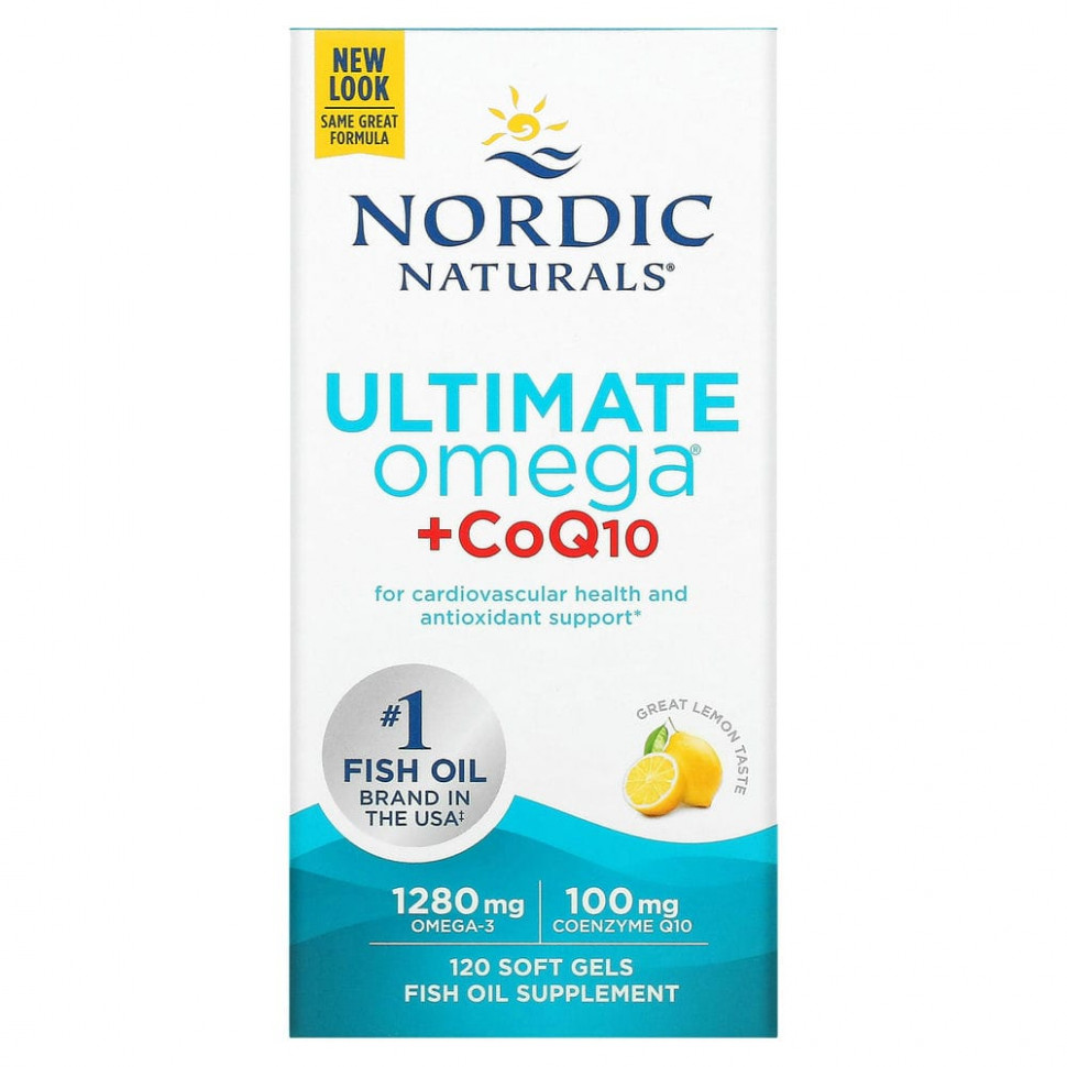 ���� ������ (Iherb) Nordic Naturals, Ultimate Omega + CoQ10, 640 ��, 120 ������, ������ �� 10910 ���
