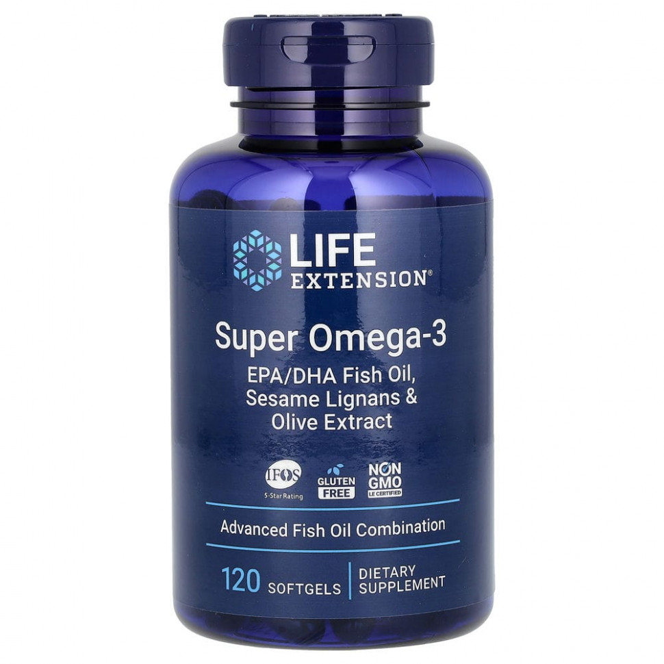   (Iherb) Life Extension,  -3       ,      , 120     -     , -, 