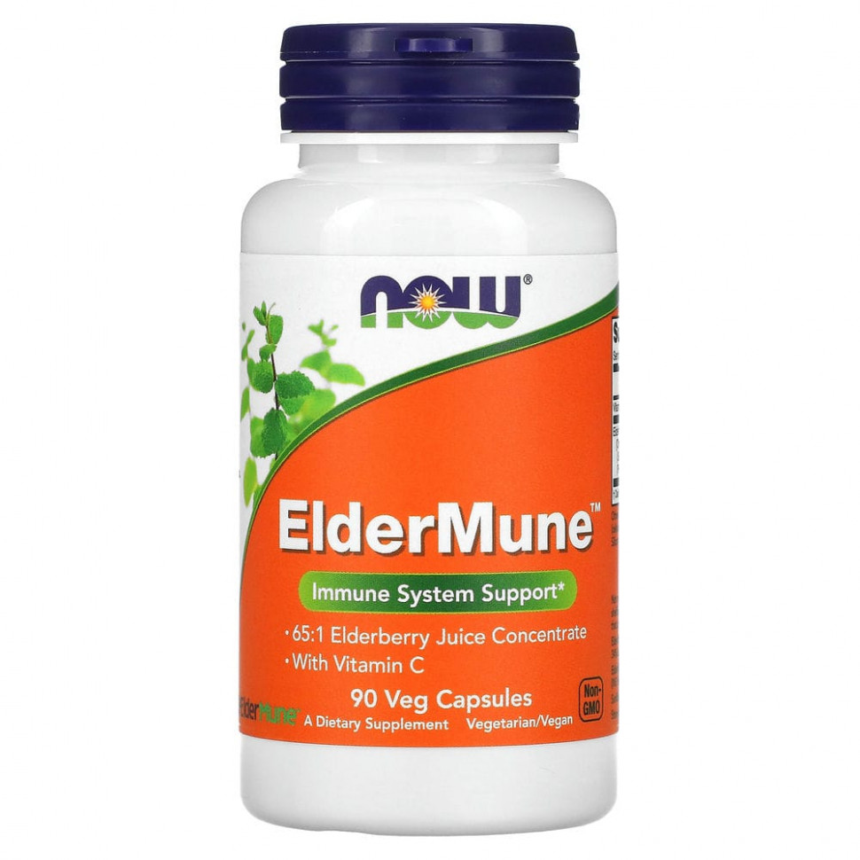 ���� ������ (Iherb) NOW Foods, ElderMune, ��������� �������� �������, 90 ������������ ������, ������ �� 2540 ���