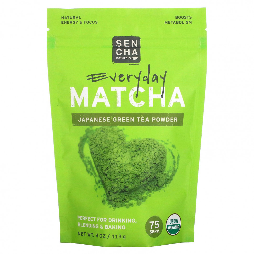 ���� ������ (Iherb) Sencha Naturals, Everyday Matcha, �������� ������� ��� � �������, 113 � (4 �����), ������ �� 4100 ���