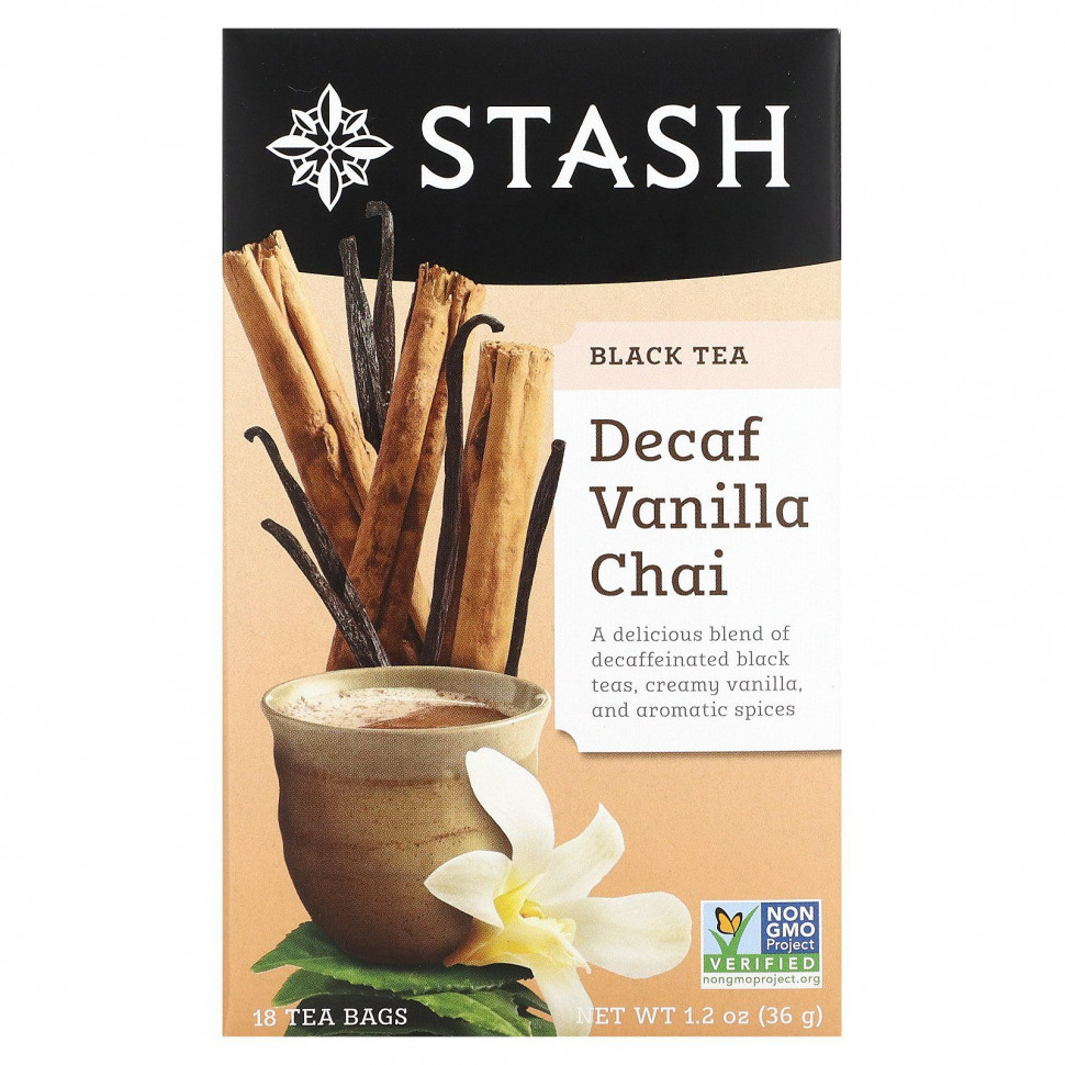 ���� ������ (Iherb) Stash Tea, Black Tea, ��� ��� ������� � ������, 18 ������ ���������, 36 � (1,2 �����), ������ �� 1050 ���