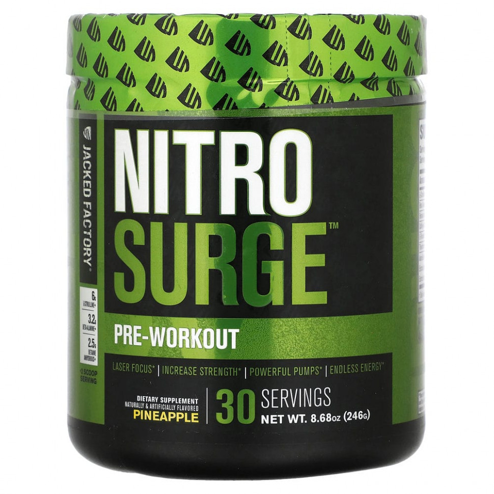 ���� ������ (Iherb) Jacked Factory, Nitro Surge, ����� �����������, ������, 246 � (8,68 �����), ������ �� 5040 ���
