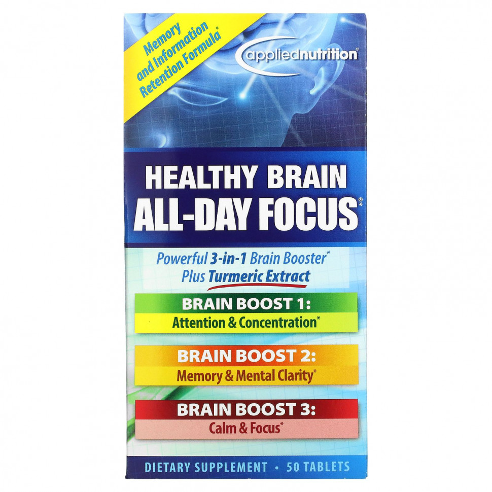   (Iherb) appliednutrition, Healthy Brain All-Day Focus, 50     -     , -, 