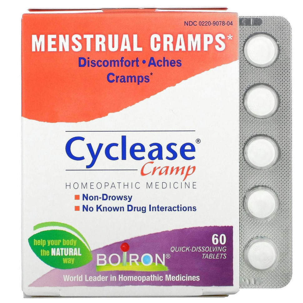 ���� ������ (Iherb) Boiron, Cyclease Cramp, ������������� ������, 60 ����������������� ��������, ������ �� 2300 ���