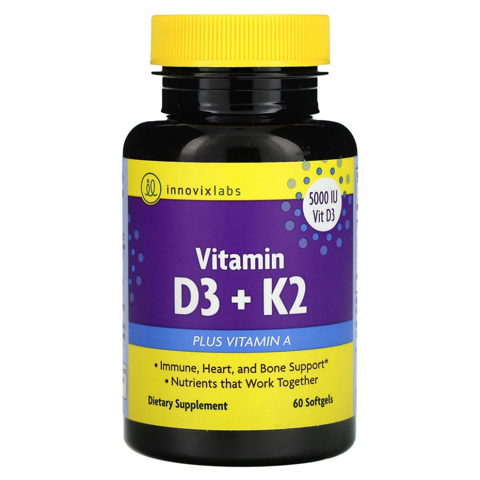   (Iherb) InnovixLabs,  D3 + K2`` 60     -     , -, 