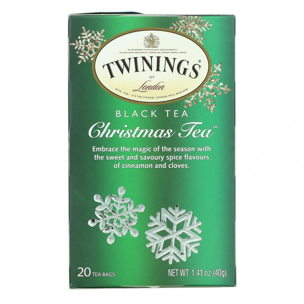 ���� ������ (Iherb) Twinings, Christmas Tea, ������ ���, 20 ������ ���������, 40 � (1,41 �����), ������ �� 1140 ���