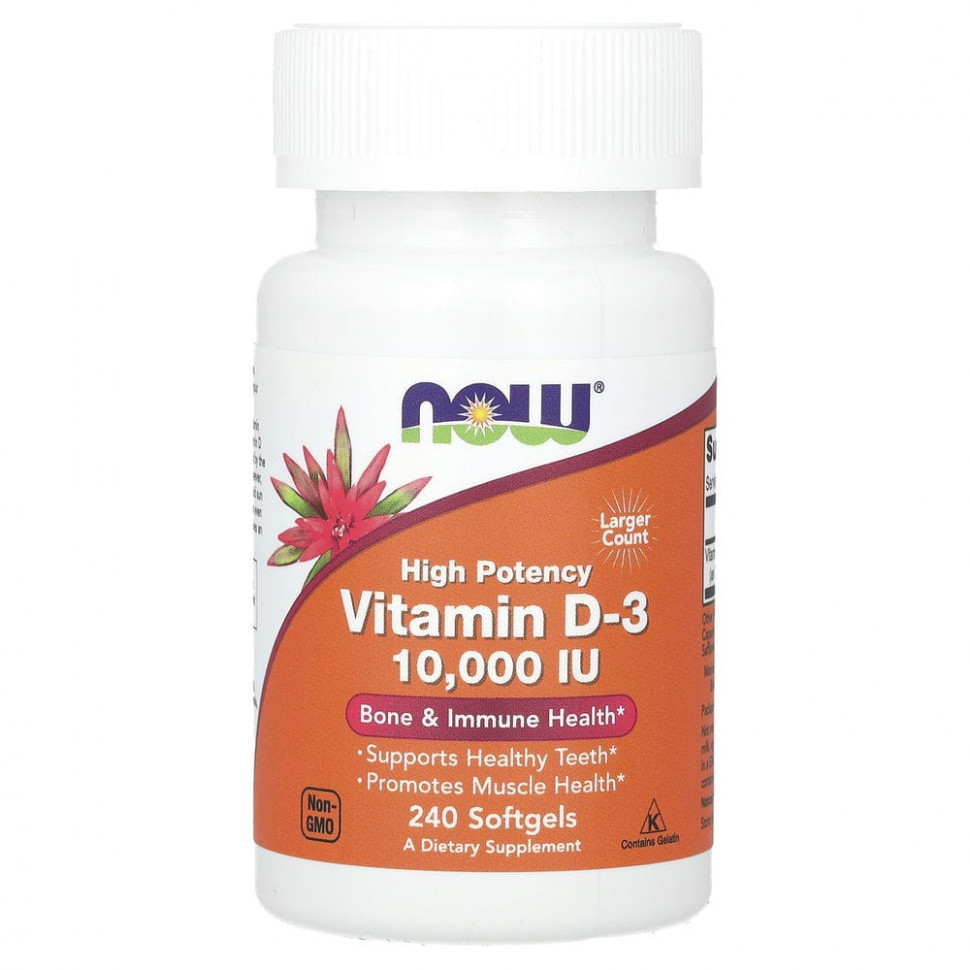   (Iherb) NOW Foods,  D3, 250  (10 000 ), 240     -     , -, 