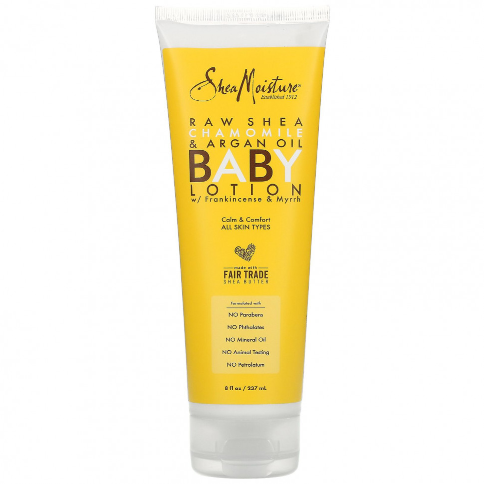 ���� ������ (Iherb) SheaMoisture, Raw Shea Chamomile & Argan Oil Baby Lotion, All Skin Types, 8 fl oz (237 ml), ������ �� 2000 ���