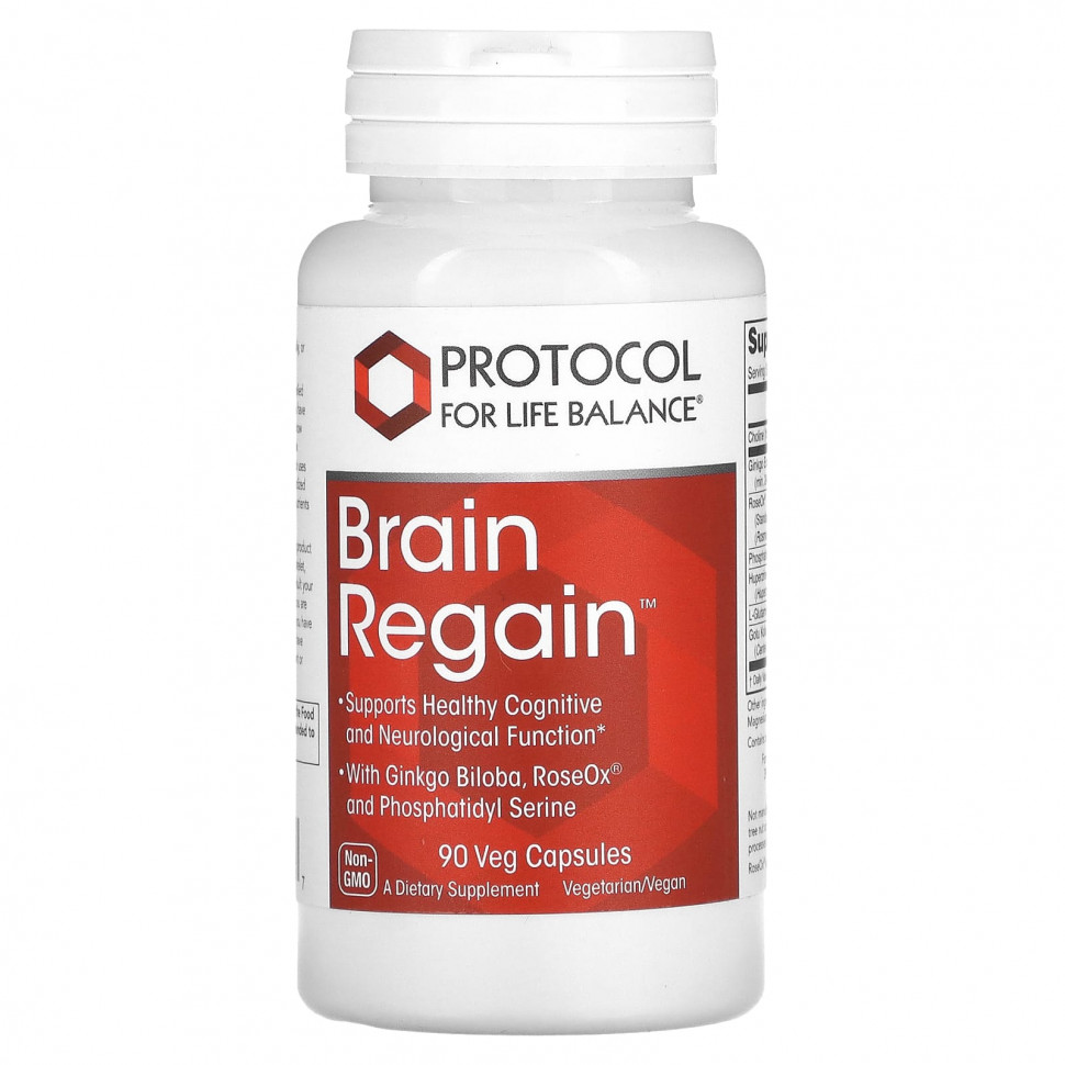   (Iherb) Protocol for Life Balance, Brain Regain, 90      -     , -, 