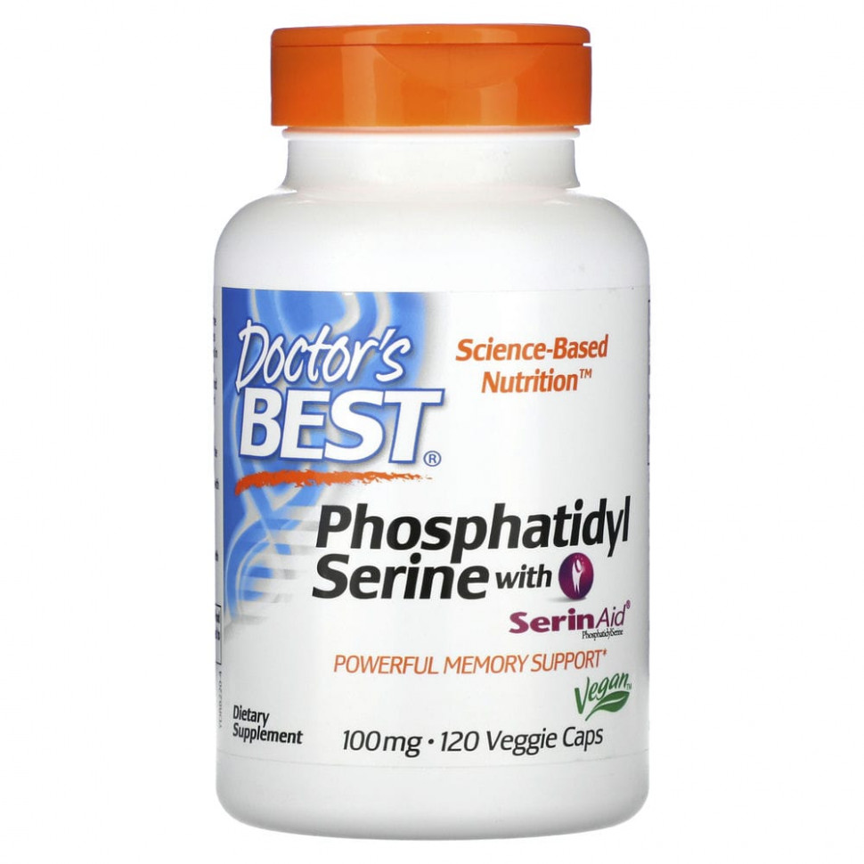 ���� ������ (Iherb) Doctor's Best, ��������������� � SerinAid, 100 ��, 120 �������������� ������, ������ �� 5270 ���