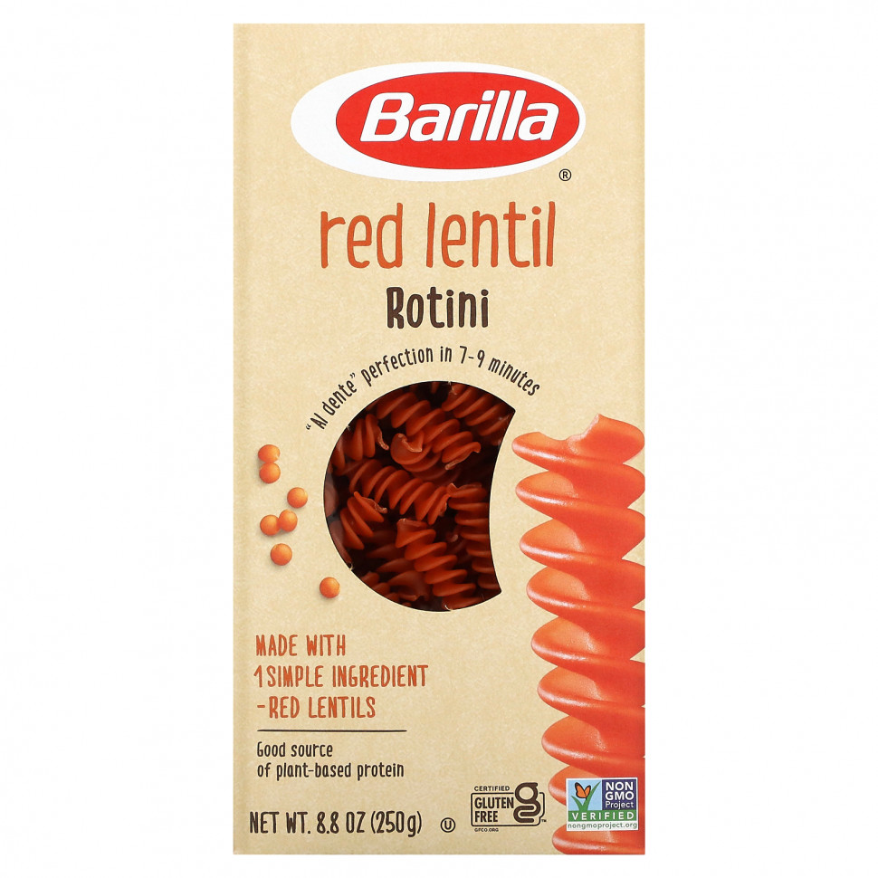   (Iherb) Barilla, Red Lentil Rotini, 8.8 oz (250 g),   1200 