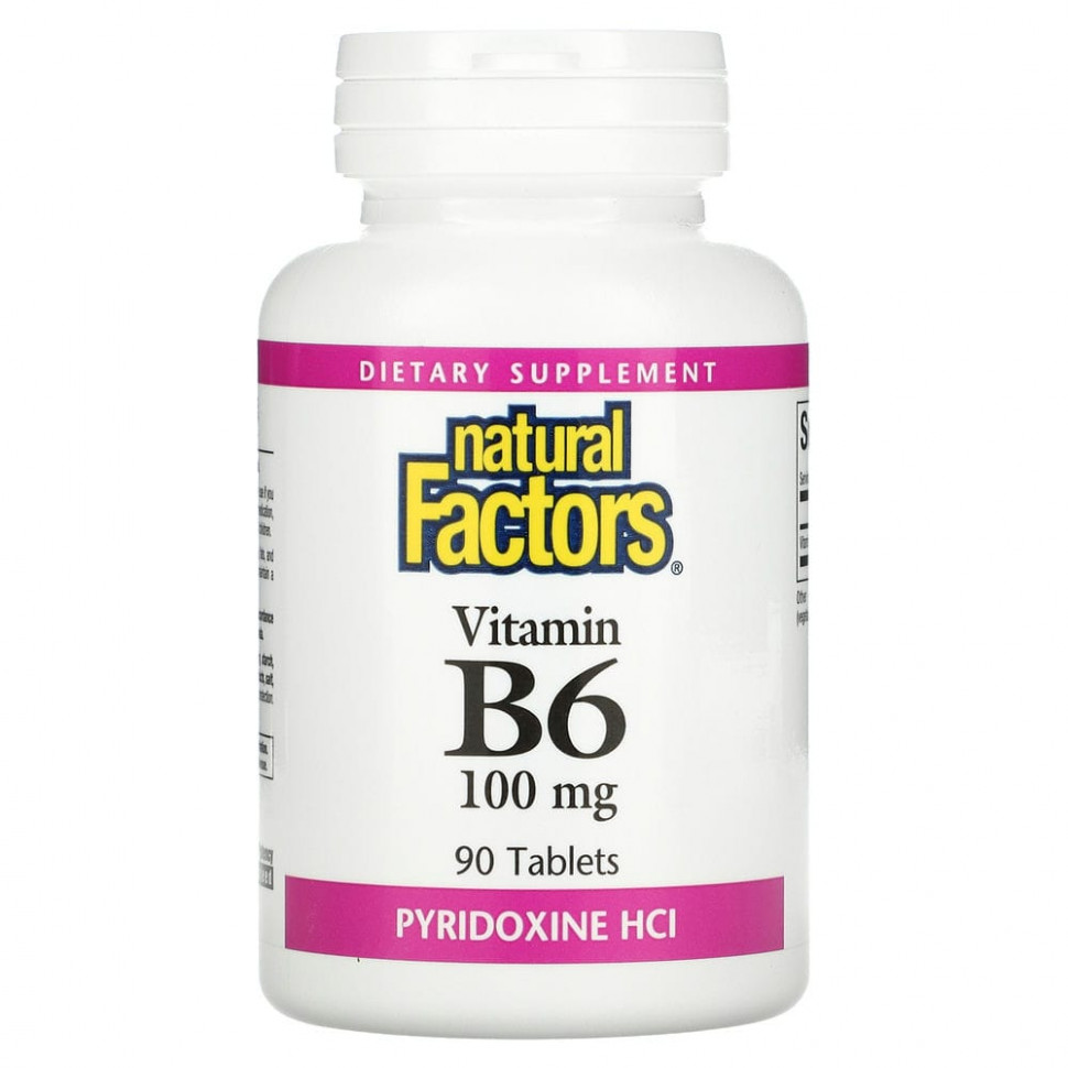 ���� ������ (Iherb) Natural Factors, ������� �6, ����������� �����������, 100 ��, 90 ��������, ������ �� 1340 ���