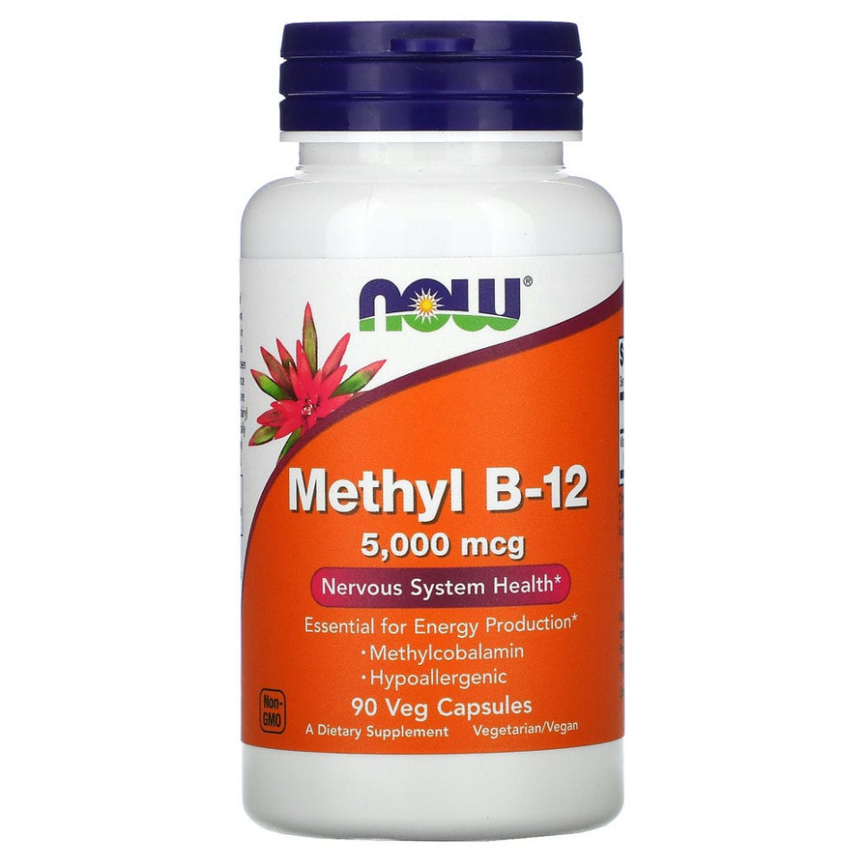 ���� ������ (Iherb) NOW Foods, ����� B12, 5000 ���, 90 �������������� ������, ������ �� 2940 ���