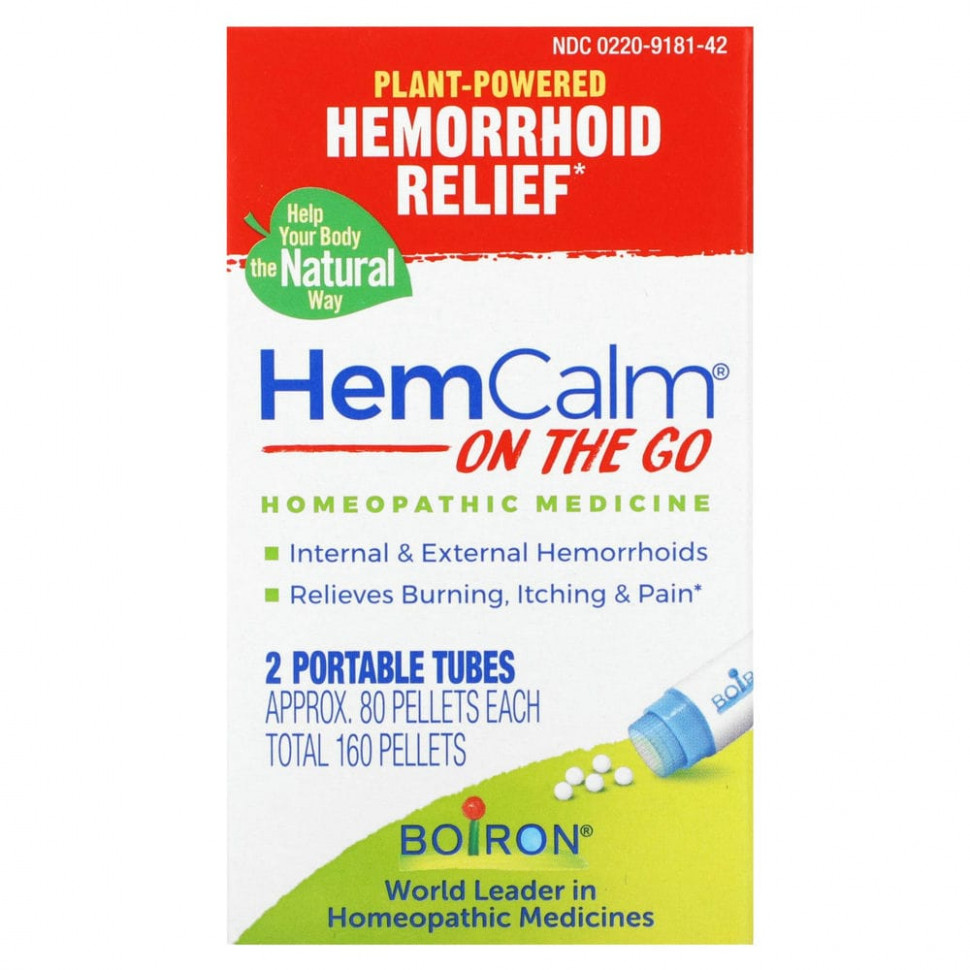   (Iherb) Boiron, HemCalm On The Go,   , 2  , . 80  ,   2230 
