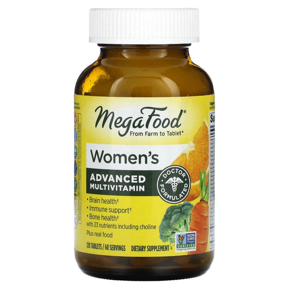 ���� ������ (Iherb) MegaFood, Multi for Women, �������� ��������� � �������������� ��� ������, 120 ��������, ������ �� 10070 ���
