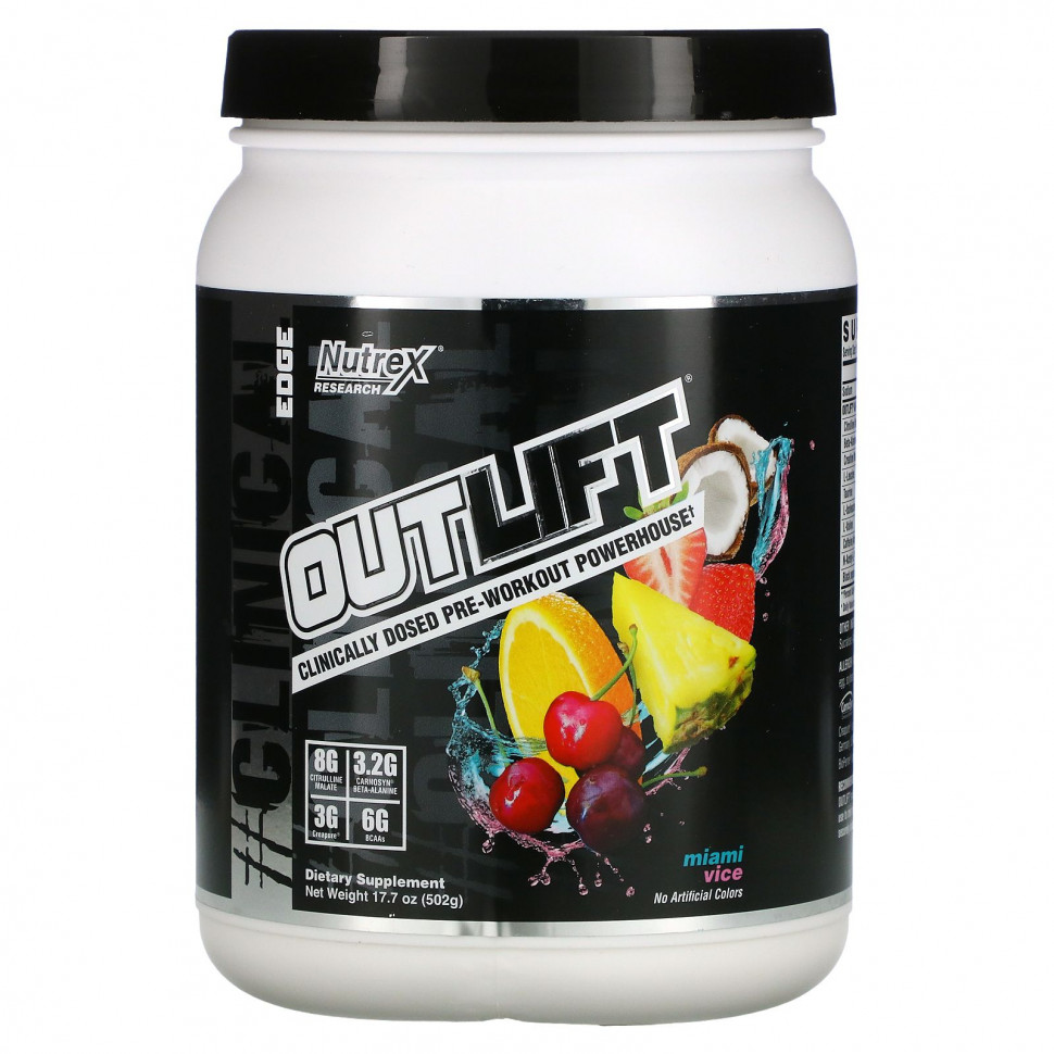   (Iherb) Nutrex Research, Outlift,        , Miami Vice, 502  (17,7 )    -     , -, 