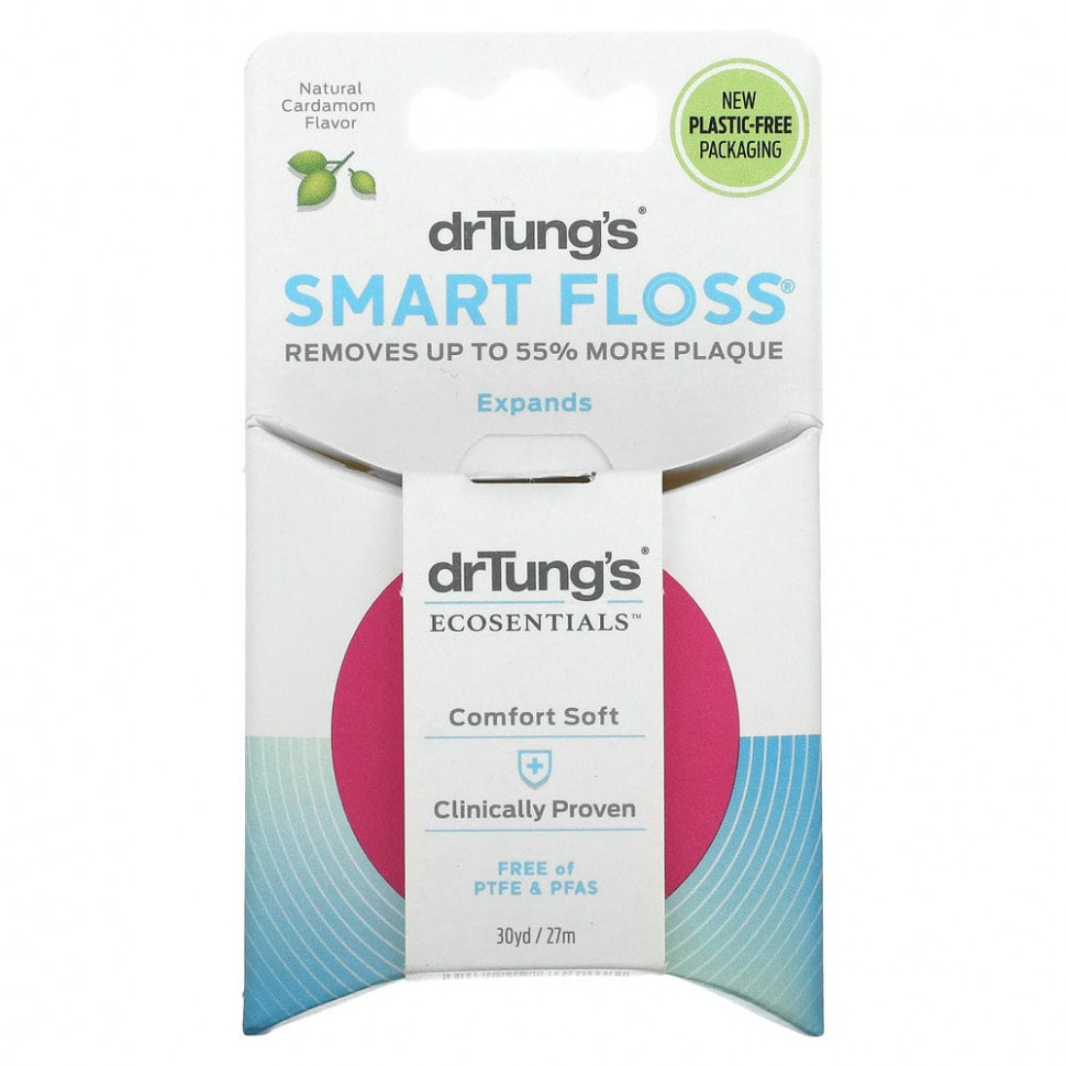 ���� ������ (Iherb) Dr. Tung's, Smart Floss, ������ ����, ����������� ��������, 27 � (30 �����), ������ �� 990 ���