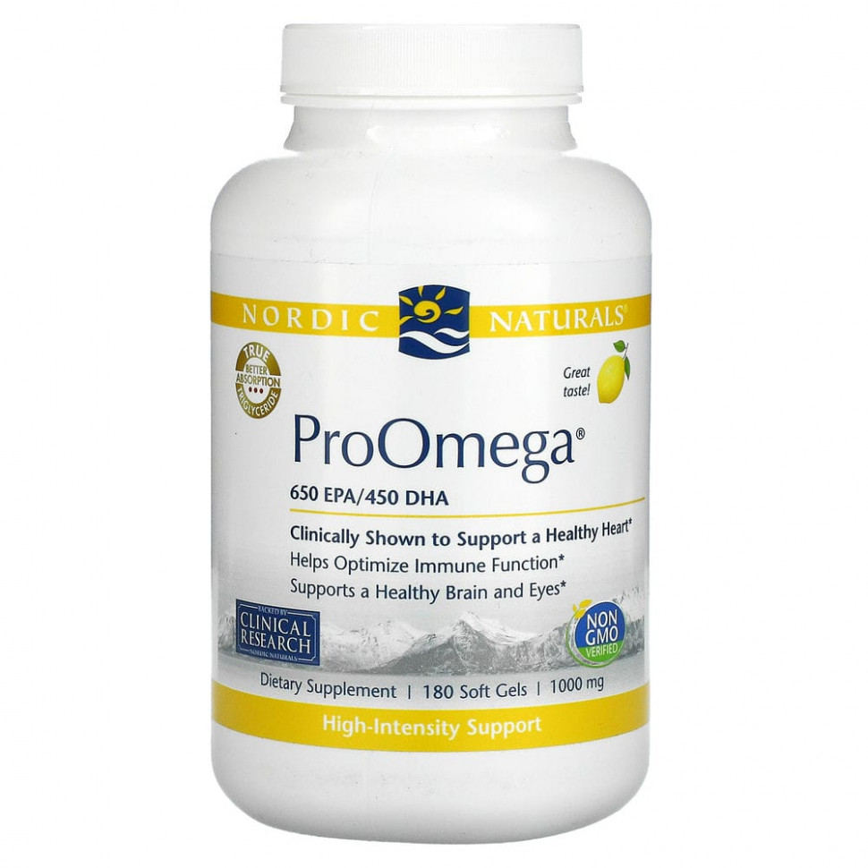 ���� ������ (Iherb) Nordic Naturals, ProOmega, �� ������ ������, 1000 ��, 180 ������ ����������� ������, ������ �� 10980 ���