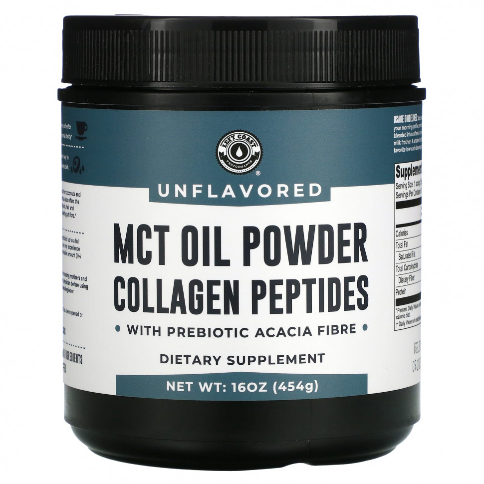 ���� ������ (Iherb) Left Coast Performance, ������� ��������� � ���� ��������� ������� MCT, � �������������� ���������� ������, ��� �������, 454 � (16 �����), ������ �� 5900 ���