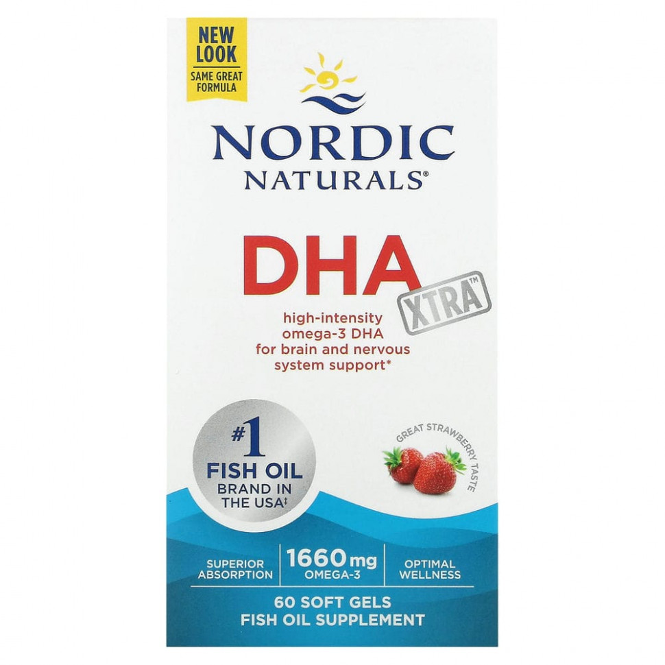   (Iherb) Nordic Naturals, DHA Xtra,  , 830 , 60      -     , -, 