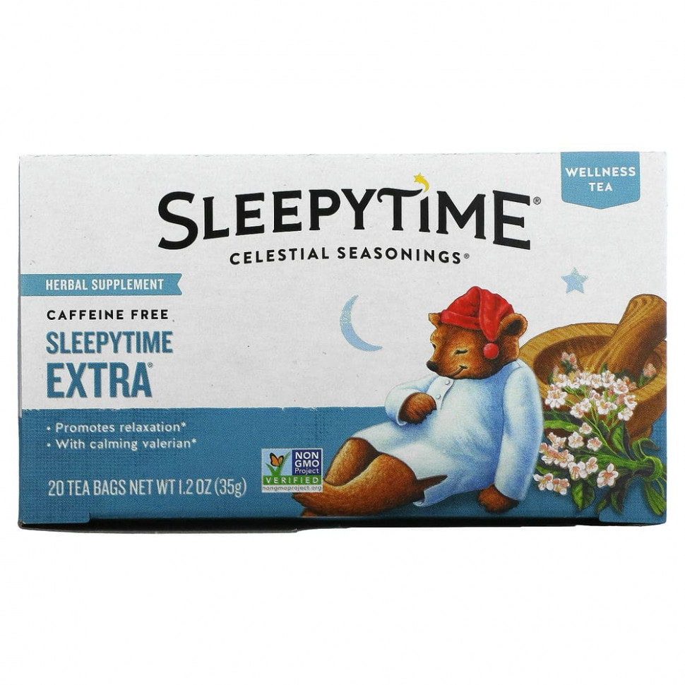 ���� ������ (Iherb) Celestial Seasonings, ������-��� Sleepytime Extra, ��� �������, 20 ������ ���������, 1,2 ����� (35 �), ������ �� 1290 ���