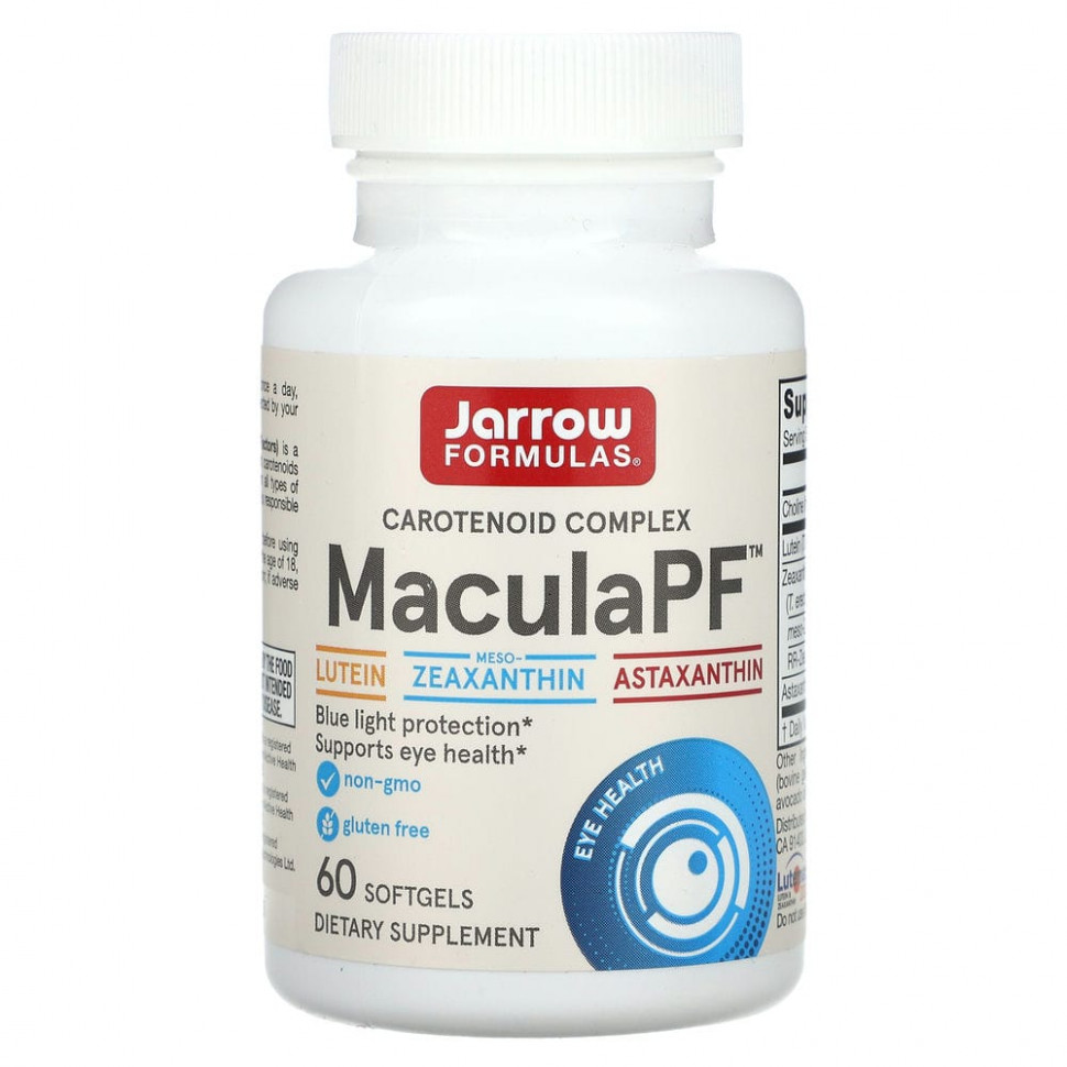 ���� ������ (Iherb) Jarrow Formulas, �������� ��� ������ ������, MaculaPF, Blue Light Protection, 60 ������, ������ �� 6290 ���