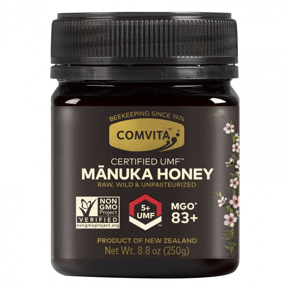 ���� ������ (Iherb) Comvita, Certified UMF 5+ (MGO 83+), �������������� ��� ������, 250 � (8,8 �����), ������ �� 4400 ���