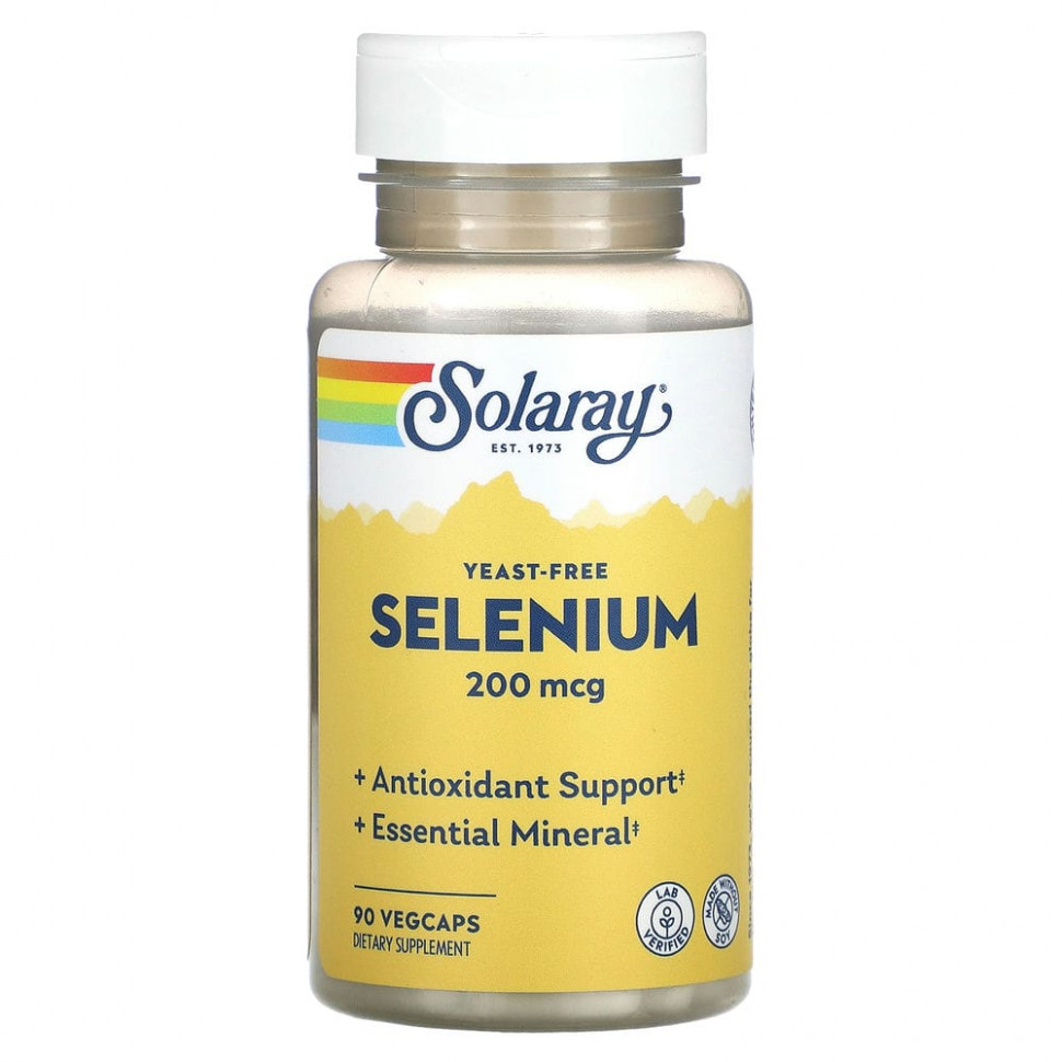 ���� ������ (Iherb) Solaray, �����, 200 ���, 90 ������������ ������, ������ �� 1550 ���