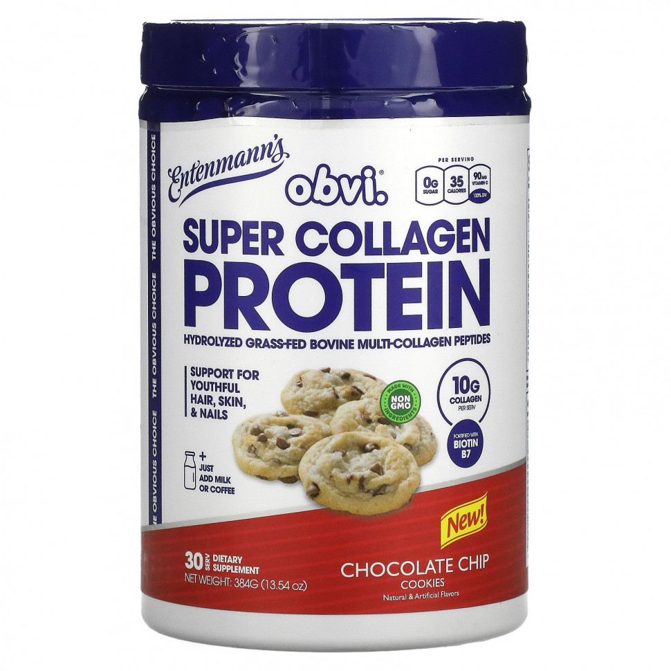   (Iherb) Obvi, Super Collagen Protein, Entenmann's, 384  (13,54 )    -     , -, 