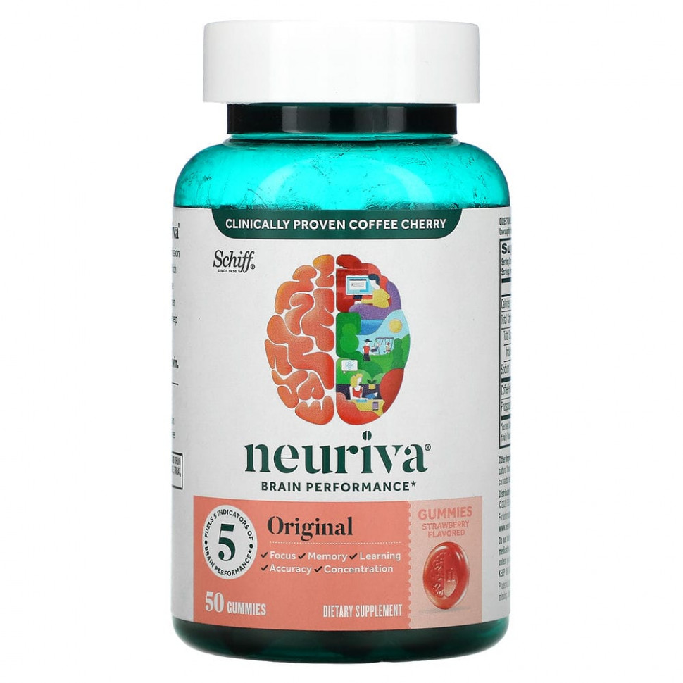   (Iherb) Schiff, Neuriva Brain Performance, ,   , 50      -     , -, 