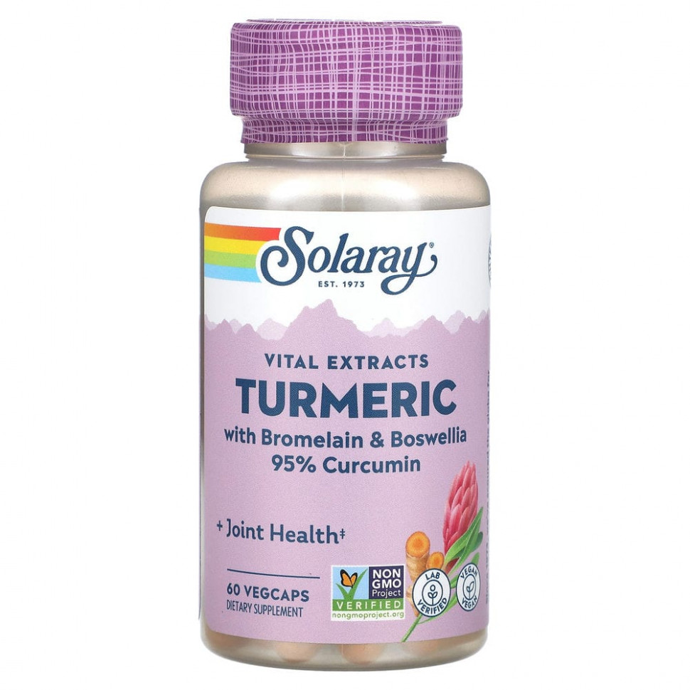 ���� ������ (Iherb) Solaray, �������, ����������� �������, 60 ����� ��������� ������, ������ �� 3430 ���