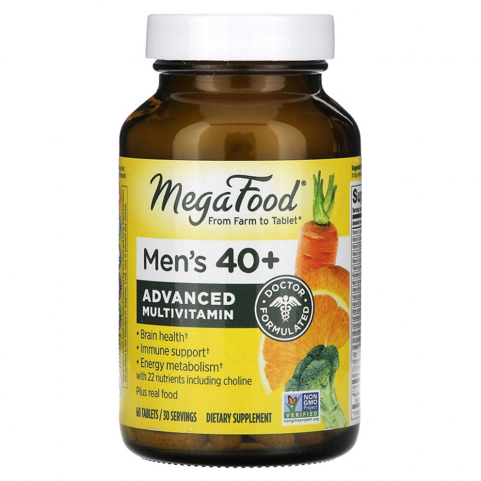   (Iherb) MegaFood, Multi for Men 40+,        40 , 60     -     , -, 