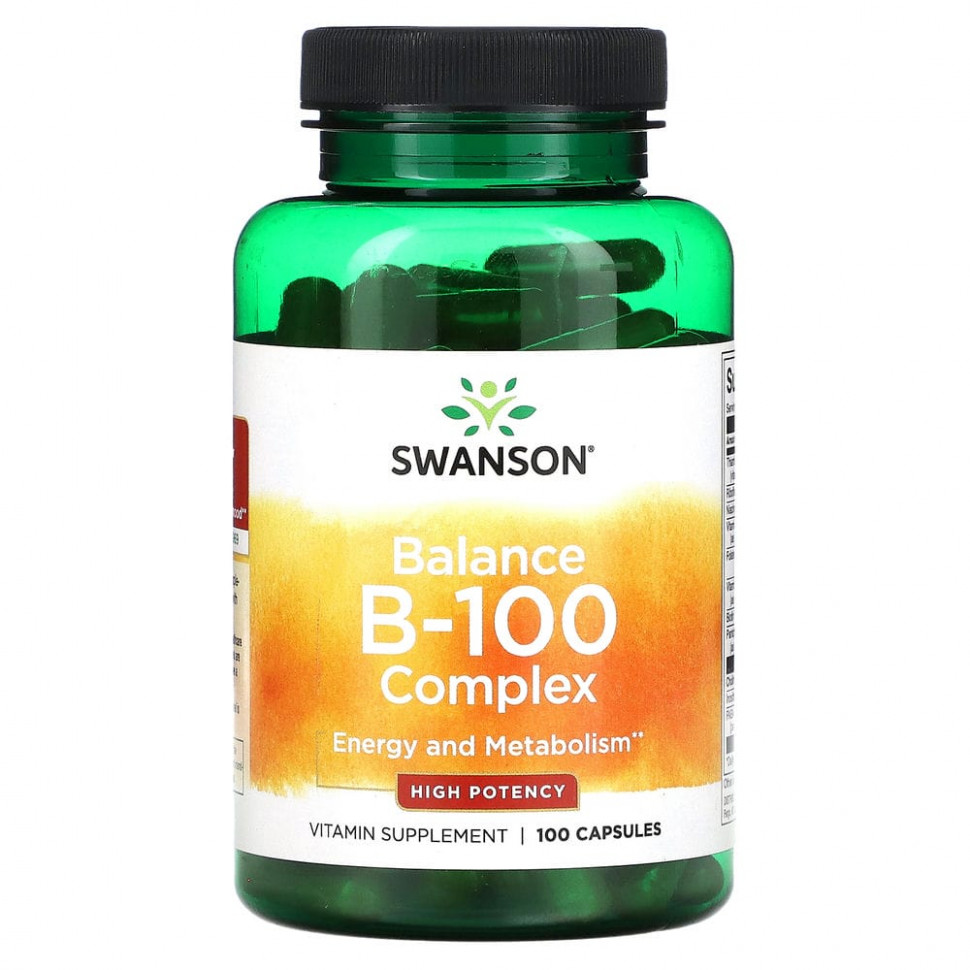 ���� ������ (Iherb) Swanson, Balance B-100 Complex, ������� �������������, 100 ������, ������ �� 3060 ���