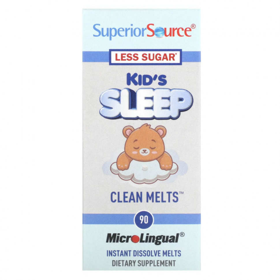  (Iherb) Superior Source, Kid's Sleep, Clean Melts, 90 Instant Dissolve Melts    -     , -, 