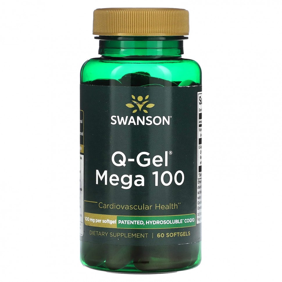   (Iherb) Swanson, Q-Gel Mega 100, 100 , 60      -     , -, 