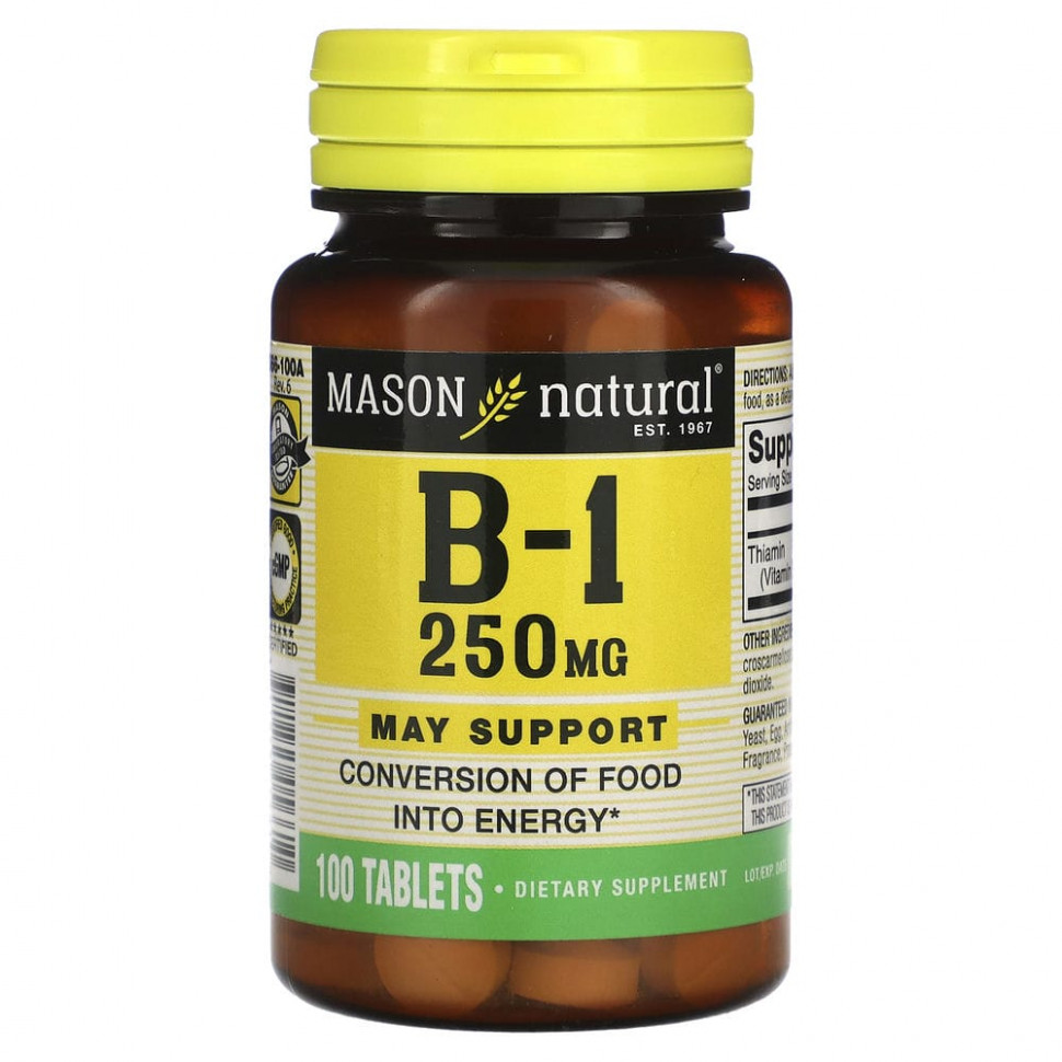   (Iherb) Mason Natural,  1, 250 , 100     -     , -, 