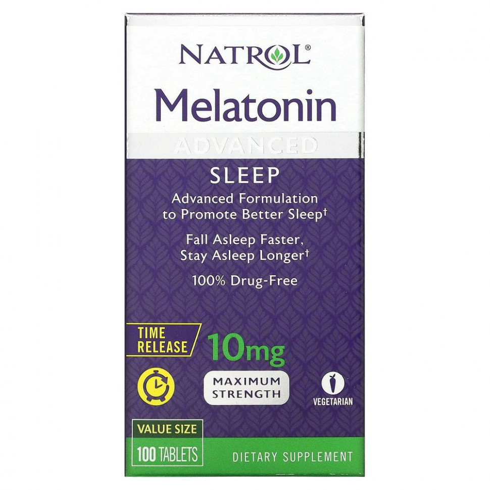   (Iherb) Natrol, ,  ,  , 10 , 100     -     , -, 