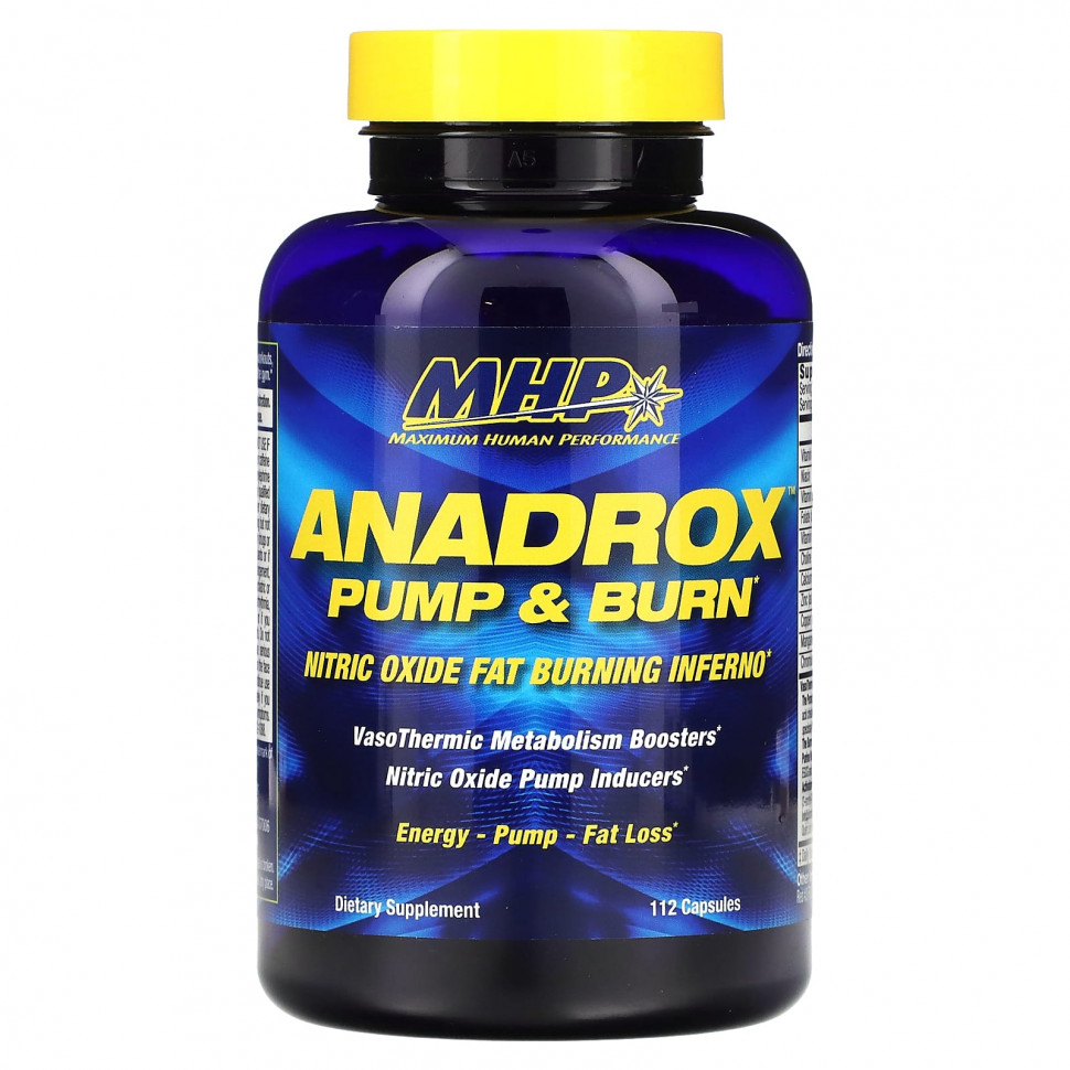   (Iherb) MHP, Anadrox Pump & Burn, 112     -     , -, 