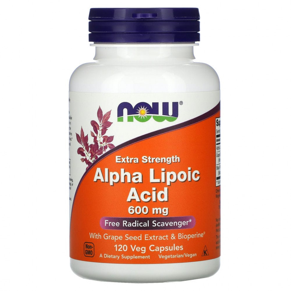 ���� ������ (Iherb) NOW Foods, �����-�������� �������, ��������� ��������, 600 ��, 120 ������������ ������, ������ �� 5630 ���