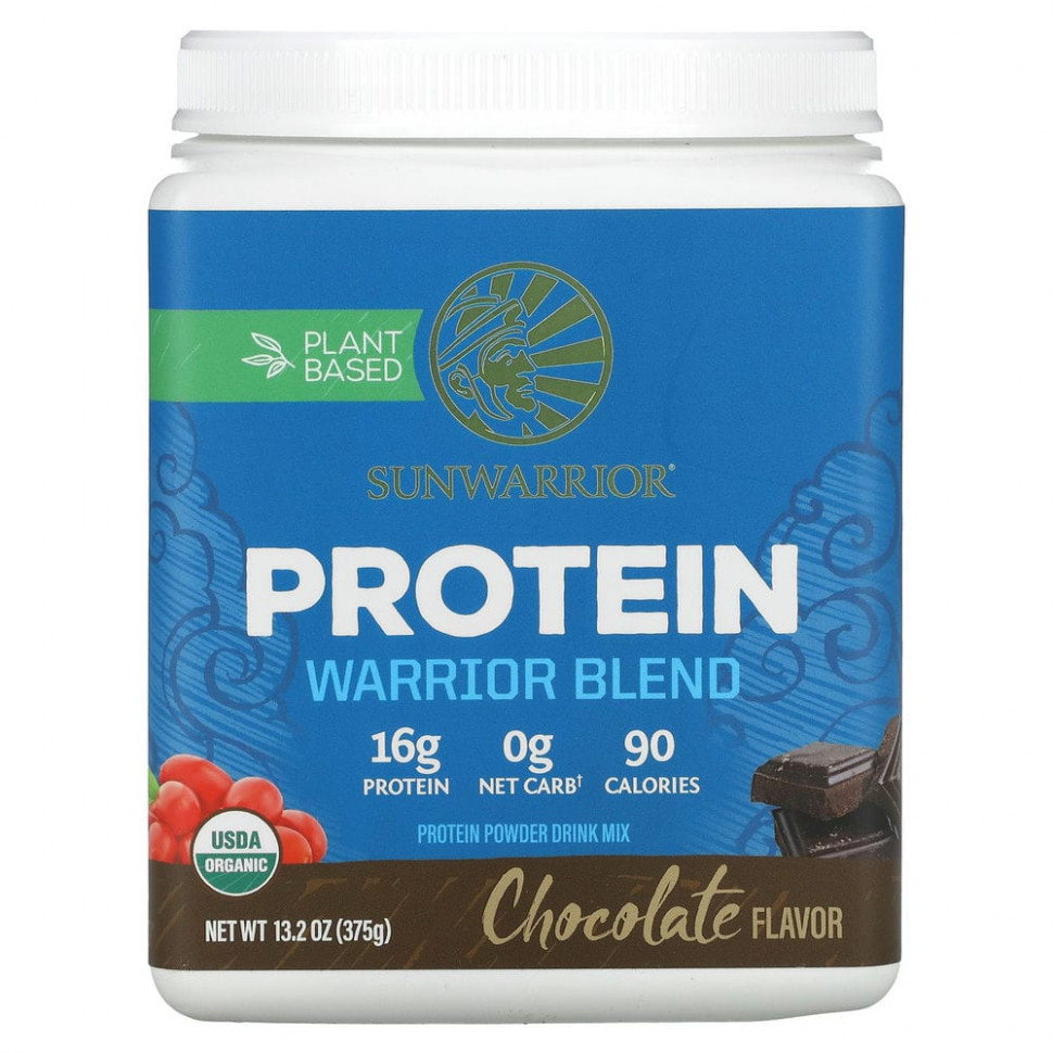 ���� ������ (Iherb) Sunwarrior, Warrior Blend Protein, � ���������, 375 � (13,2 �����), ������ �� 4330 ���